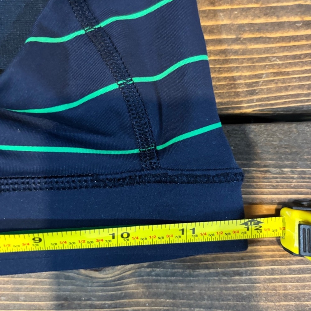 Lululemon Striped Navy and Green Sports Bra - Picture 5 of 6